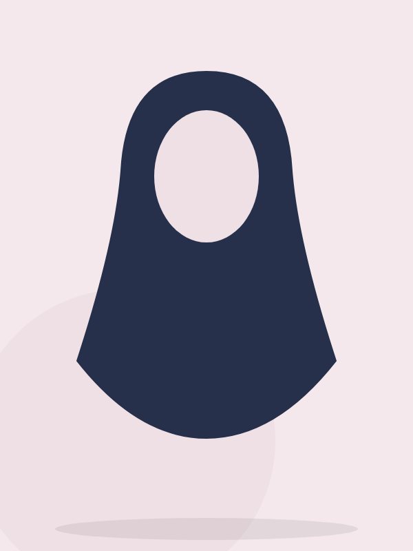 خمار شيفون بطبقتين – كحلي